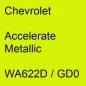 Preview: Chevrolet, Accelerate Metallic, WA622D / GD0.